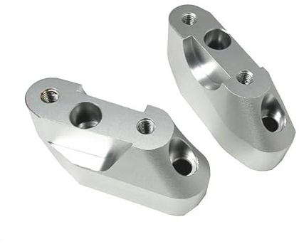 Motorcycle Handle Bar Riser For BMW For R1250RS R 1250RS R1250 RS R 1250 RS 2019-2023 Motorcycle Handlebar Riser Bracket Kit Handlebar Riser Clamp(Silver)