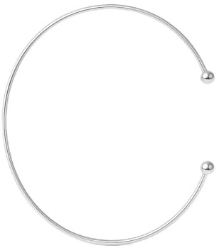 KIANJA Armreif Damen 925 Sterling Silber – Durchmesser 7 cm – in Silber, Gold & Roségold (Silber)