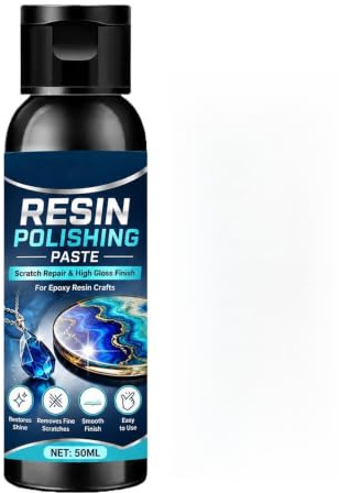 Harts Polerpasta 50 ml Långvarig Multifunktionell Och Mångsidig Användning | slippasta för epoxiharts För Användning på Smycken, , Verkstad, Utomhus, Glas och Klockor