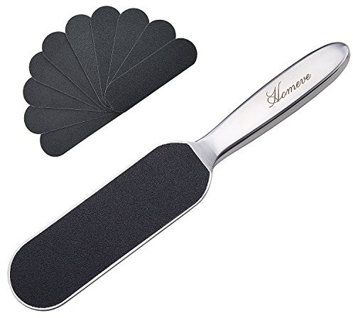 Professional Pedicure Foot File - Reusable Stainless Steel Cracked Skin Corns Callus Remover Feet Rasp