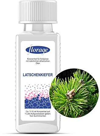 Florage 100ml Saunaaufguss Saunaduft Konzentrat Duftöl - LATSCHENKIEFER - auch für Kräuterbäder, Aromaschalen und Thermarien…
