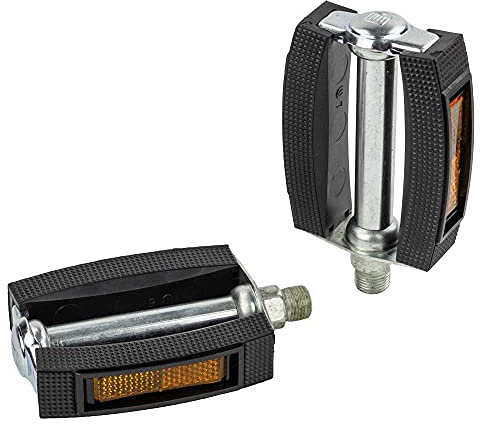 XLC Universal Pedal Gummiblock, schwarz, 9/16,Reflektor