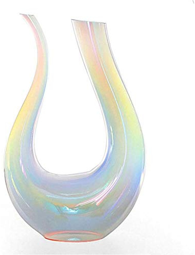 MQQ Carafe De Vin Irisé 1.5 Litres De Grande Capacité Verre Bouteille Eau Bouteille Arc-en-ciel Couleur Arc-en-ciel Sans Plomb De Cristal Great Accessoires Cadeau De Vin