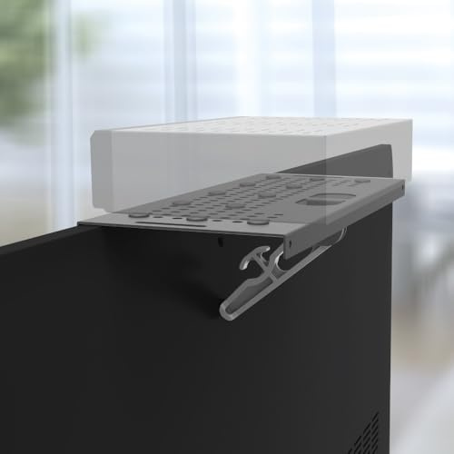 Barkan TV and Monitor Top Shelf, TV Topper Storage and Organizer Bracket, Used To Place Soundbar/Cable Box/Speakers/streamers/Play-station/Camera/Frames/Remote and more