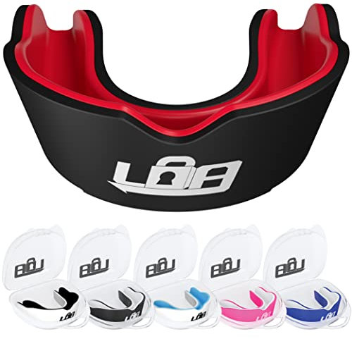 Gum Shield for Rugby, MMA, Hockey, Boxing and More - Premium Multi Layer Slim Fit Sports Mouth Guard - Ultimate Protection for Men and Women (Ages 12+) Maximum Safety for Sports