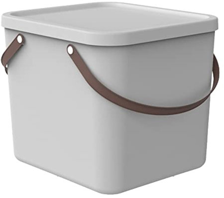 Rotho Albula Aufbewahrungsbox 40l mit Deckel, Kunststoff (PP recycelt), weiss, 40l (40.0 x 40.0 x 34.0 cm), Nicht zutreffend