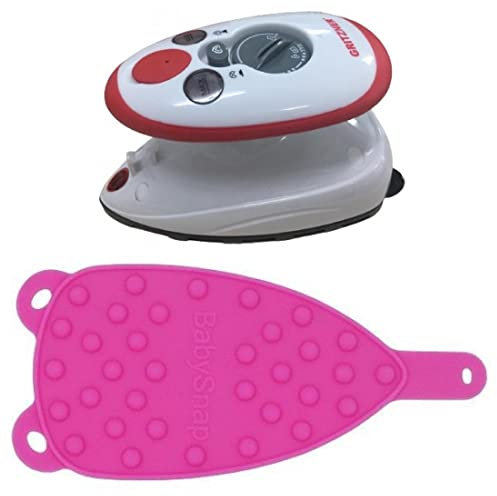 GRITZNER 636 mini Bügeleisen (rot) (Gritzner 636 + pinke Ablage)