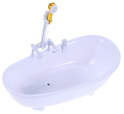 Mini Water Jet Bath - Fun Doll Shower Bathtub for Kids with Water Spraying Feature Ideal for Baby Doll Bathing and Playtime