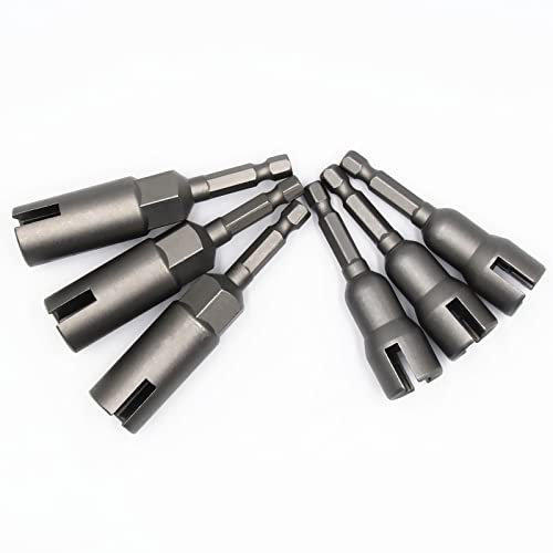 3Pcs Slot Wing Nut and 3Pcs Deep Power Wing Nut Driver for Panel Nuts Screws Eye Q Hanger C Hook Bolt