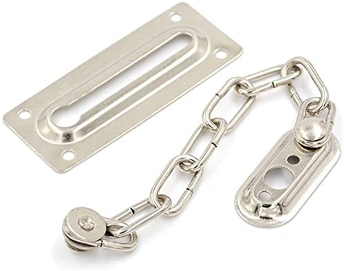 Türkette, Riegeltorverschlüsse, Türbegrenzer, Hotel-Sicherheitsschnalle, offene Tür, Türriegel, Kettenschloss, Diebstahlsicherungskette, Türkette, Schlafzimmertürriegel (4 Stück)