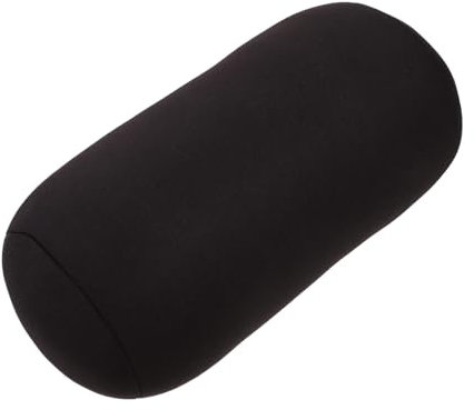 PRETYZOOM Cuscino Cervicale a Rullo Comodo in Memory Foam Nero, Supporto per Collo Traspirante e Caldo, Accessorio per Ufficio e Uso Domestico, Adatto a Tutte le Stagioni e Viaggi