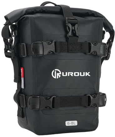UROUK Sacoche de Pare Chocs Moto 6L Sac Selle Latérale Cavalières Arrière pour la Moto