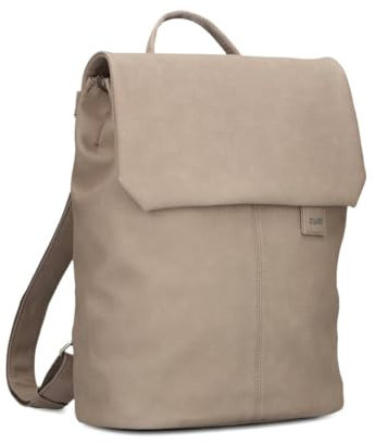 Zwei Damen City-Rucksack Mademoiselle.M MR13 Tagesrucksack 7 Liter, gepolstertes Laptopfach, Magnet-Verschlussklappe, Hauptfach mit Reißverschluss, Rückenpolsterung (nubuk-cappuccino)