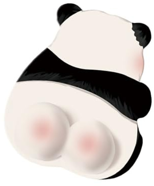 GeRRiT Tapis de souris panda 3D, tapis de souris 3D, tapis de souris ergonomique, tapis de souris de jeu, support de poignet, repose-poignet, support de poignet en gel ergonomique