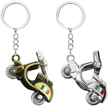 2 Pièces Porte-Clés Moto, Porte-Clés Pendentif en Métal, Porte-Clés Personnalisés Créatifs, Accessoires Décoratifs Clés, Petits Cadeaux pour Hommes