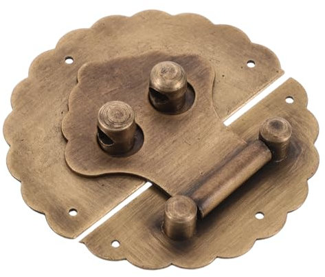 ABOOFAN Retro Style Buckles for Crafts Tool Box Buckle Brass Box Clasps Storage Rack Clasp Locks