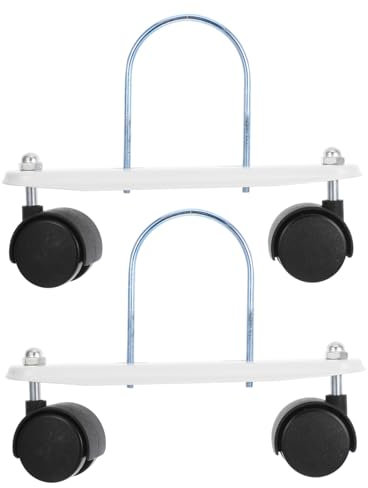 Gadpiparty Oil Filled Heater Caster Bracket with Wheels U-shaped Support Frame for Patio Heater Mobile Wheel Brackets Adjustable and Rotatable Replacement Accessory
