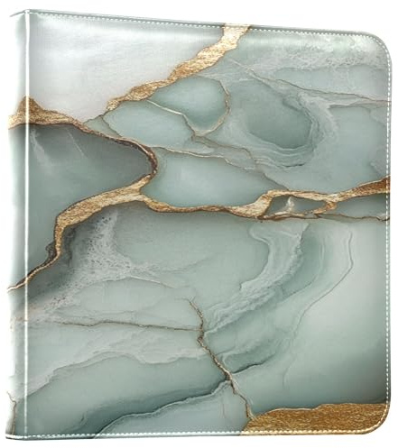 Álbum de fotos, libros de fotos, páginas autoadhesivas, álbum de fotos, álbumes de todos los tamaños, 10 x 15 cm, 15 x 20 cm, mármol, verde salvia, blanco