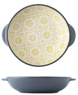 Auflaufform Klein Keramik, Rund Lasagneform Ofenform Keramik Set Pastetenform Lasagne Pfannen Porzellan Backform Mit Griff Für Lasagne Tiramisu Auflauf (300ML B)