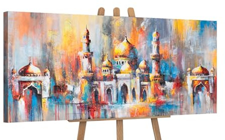 YS-Art Acryl Bunte Gemalt handgemalt groß der modernes Galerie Bild