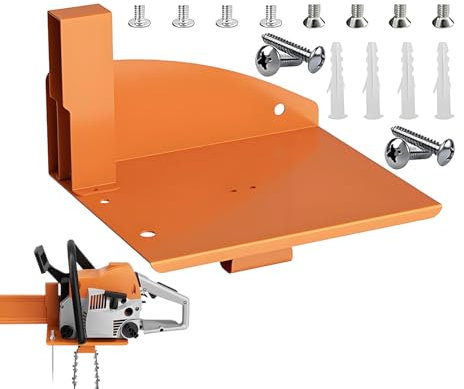 Kasmole Porta Motosega per Trattore, Rastrelliera per Diserbante Robusta, Organizzazione Garage Per Camion Giardino Officina Tagliaerba Trattore ATV Legna E Rimorchio