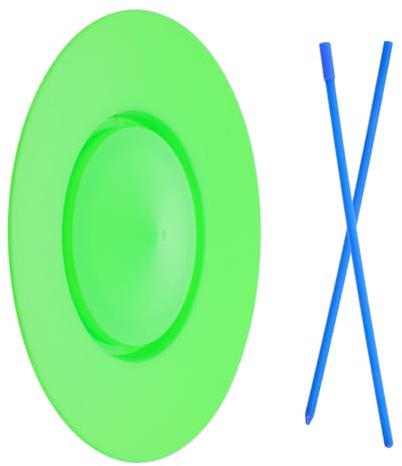 ORFOFE Plastic Juggling Plates with Sticks for Boys and Girls 8-Inch Circus Balance Plates for Performance Props for Skill Development and Group Activities