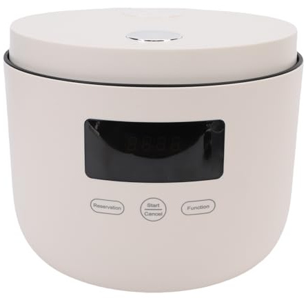 HEEPDD Mini Olla Arrocera, Olla Eléctrica de Acero Inoxidable para Cocinar Sopa, Capacidad de 3 Litros, Ideal para Comidas Compartidas y Familiares (Enchufe de la UE)