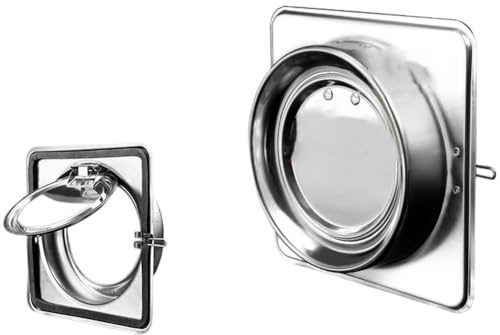 MeevrgR Clapet anti-retour en acier inoxydable pour hotte de cuisine 145 x 145 x 98 mm 188 x 188 x 147 mm. Convient pour la cuisine et la salle de bain. Assurez-vous de la longévité et de la