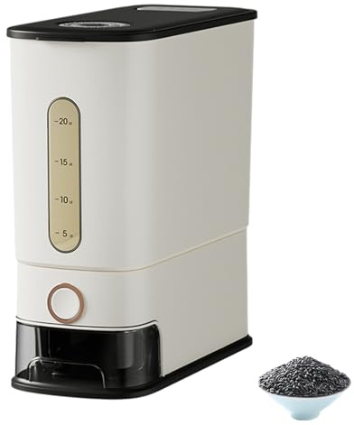 Generisch Dispensador de arroz para almacenar muesli con cierre a presión, dispensador de arroz, para el hogar, cocina, sala de estar, despensa