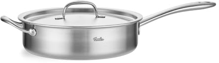 Fissler M5 Pro-Ply® Sauteuse 28 cm mit Metalldeckel – Made in Germany, 5-lagiges Pro-Ply™ Mehrschichtmaterial, rivet-free®, Edelstahl 18/10, Induktion
