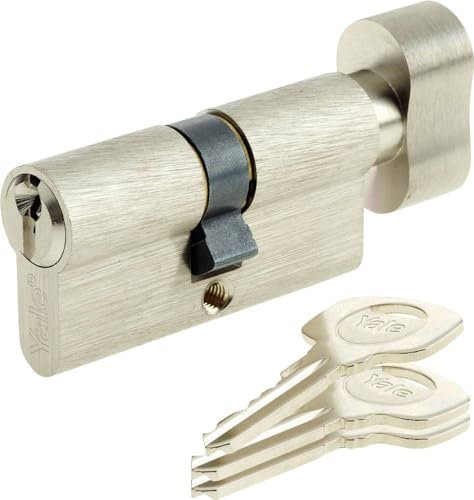 Yale 10-0253-3030-CK-2101 Profile knob Cylinder, Series 250, matt Nickel-Plated, 30/30