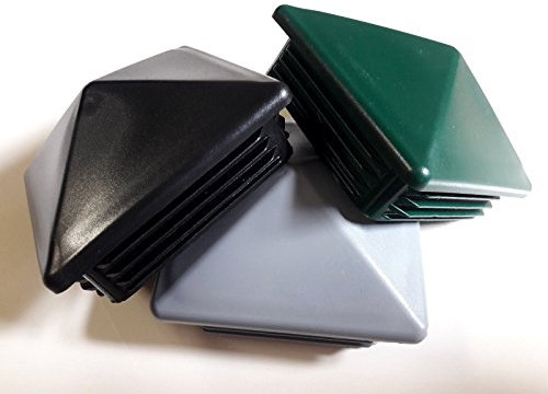 5 Stück Zaun Pfostenstopfen 80x80mm Grau Pyramidenförmig
