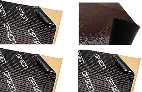 DÄMM-PREMIUM Dämmungspaket fürs Auto - OPTION Dämmpaket 3x Alubutyl Dämmmatten 75cm x 50cm und 1x Polyurethan Schaum Matte 70cm x 50cm selbstklebend