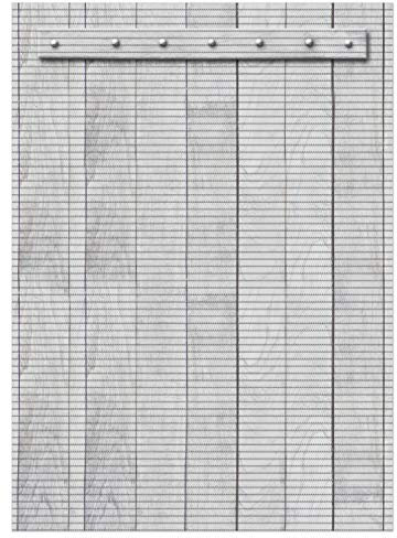 Wallario Duschmatte Antirutschmatte Badmatte Fußmatte Graue Holztür, Größe ca. 90 x 65 cm