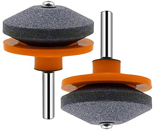 Lot de 2 aiguiseurs universels pour lames de tondeuse à gazon, outil de jardinage Orange