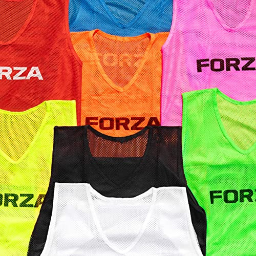 FORZA Training Leibchen (15er-Set) – Multifarbige Trainingswesten Größen | Fussball Leibchen Kinder & Leibchen Erwachsene | Fussballtraining Zubehör