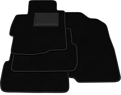 Fußmatten kompatibel mit Mitsubishi Lancer Evo 10 ab 2007 ohne Dekoration, personalisierbares Fußmatten-Set, Teppich-Set, Autoteppich