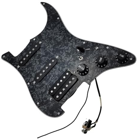 Vorverdrahtetes Schlagbrett, 7-Wege-Typ, vollständig geladene SSH-Single-Coil- und Humbucker-Tonabnehmer, Gitarrenteile Ersatzteile für Schlagbrett-Tonabnehmer (Color : 5)