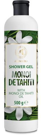Duschgel Monoi de Tahiti 500 ml - Duschgel mit Monoi de Tahiti-Öl - Körperpflege - Hautpflege - Reinigung und Pflege - Exotischer Duft - Duschgel - Entspannung - Schönheit