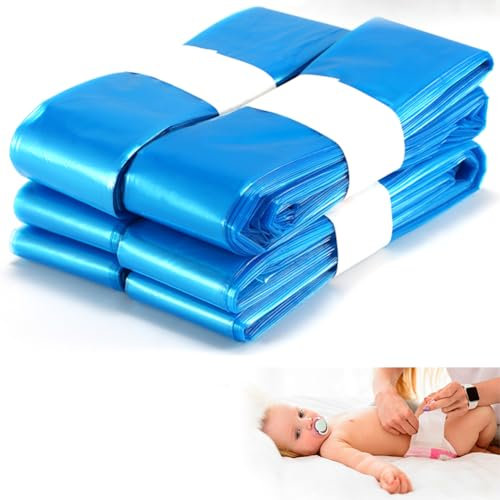 Nappy Disposal Bags 10Pack Nappy Bin Refills 4.5m Nappy Bags Plastic Diaper Pail Refill Bag for Nappy Bin(Not Include Nappy Bin)