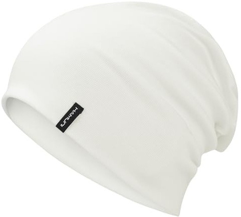 HAMUNI Slouchy Beanie Mütze Damen, Bequeme Baumwolle Mütze Herren | Leichte Mütze Doppellagige Weiche Dünne Mütze Klassische Modische Beanie Mütze Perfekt für Alltag und Übergangszeiten