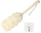 Back Scrubber Long Handle Loofah Bath Brush for Shower, 17 Inches Back Brush Shower Sponge on a Stick(Beige)