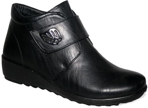 Cushion Walk Womens Ladies Lightweight Smart/Casual Comfort Ankle Winter Boots UK Sizes 3-8 (Abbie Black, UK Footwear Size System, Adult, Women, Numeric, Medium, 6)