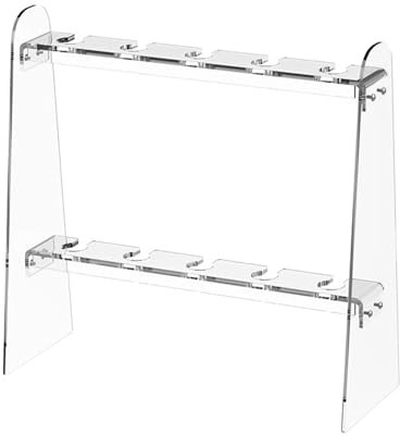 Aurgiarme Modern Champagne Flute Rack Versatile Acrylic Glassware Organizers Portable Champagne Stand For Dining Room