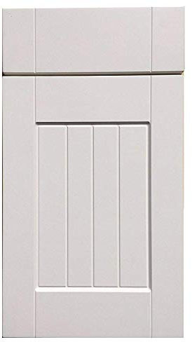 Ivory Shaker Kitchen Cabinet Doors Set 160mm x 446mm Classic Tongue and Groove Design Replacement Doors for Cabinets and Cupboards