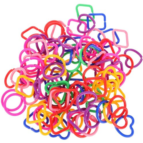 KONTONTY Geometric for Babies - Colorful Linking Rings Set for Cognitive Development Creativity Stimulation and Hand-Eye Coordination in Early Education and Play