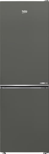 Beko Réfrigérateur-congélateur B7RCNE367HG, capacité nette 316 litres, hauteur 186,5 cm, butée de porte interchangeable, refroidissement 210 l, congélation 106 l, 3 tiroirs de congélation, 32 dB, gris