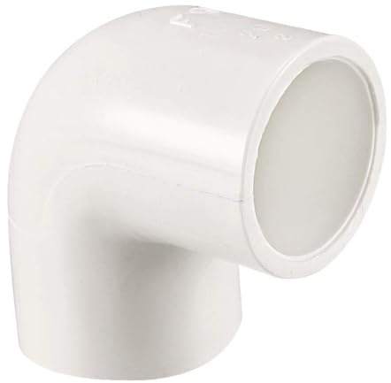 TA-VIGOR 10Pcs 20mm PVC Pipe Fittings, 90 Degree Slip Elbow Coupling Connectors, Water Pipe Corner Connection Fittings, Slip Socket Elbow Joints for Plumbing and Irrigation Systems, White