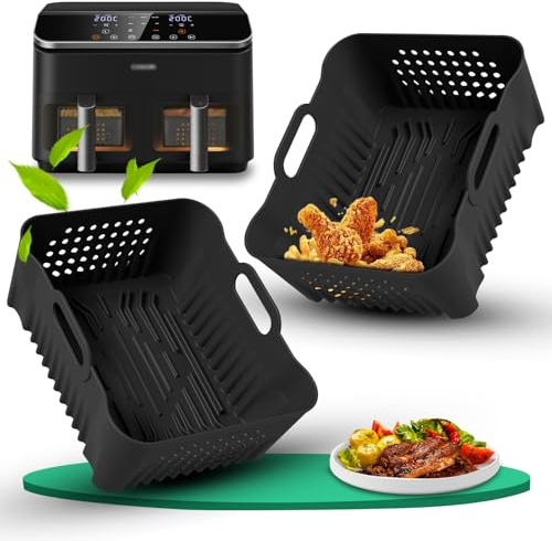 2 Pezzi Teglie in Silicone Riutilizzabili per COSORI Dual Blaze 8,5L