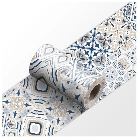 JTKSSCS Greche Adesive Per Pareti 1 adesivo da parete in ceramica, stacca e attacca, for paraschizzi cucina, strisce decorative for piastrelle, for battiscopa del bagno(YX-171,30cmX240cmX1roll)